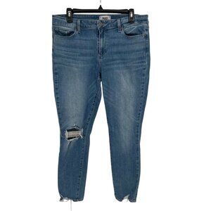 Paige Verdugo Ankle Ariza Destructed Jeans Distressed Blue Slim fit Size 32